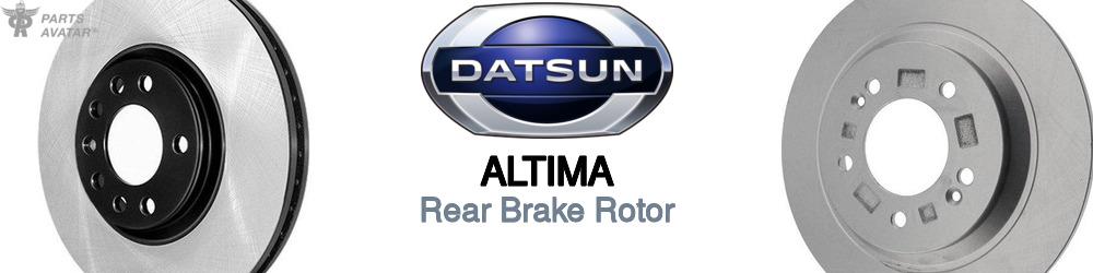 Discover Nissan datsun Altima Rear Brake Rotors For Your Vehicle
