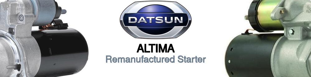 Discover Nissan datsun Altima Starter Motors For Your Vehicle