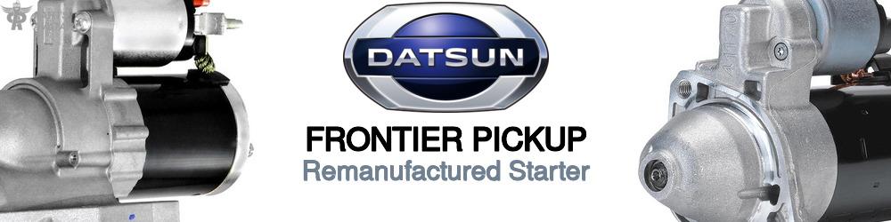 Discover Nissan datsun Frontier pickup Starter Motors For Your Vehicle