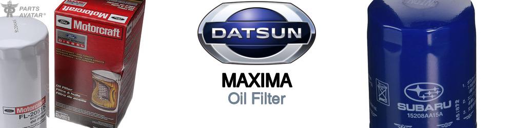 Discover Nissan datsun Maxima Engine Oil Filters For Your Vehicle