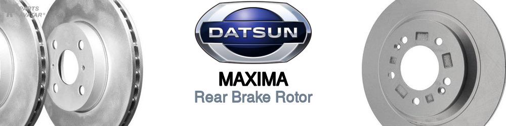 Discover Nissan datsun Maxima Rear Brake Rotors For Your Vehicle