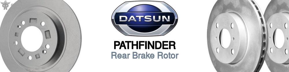 Discover Nissan datsun Pathfinder Rear Brake Rotors For Your Vehicle