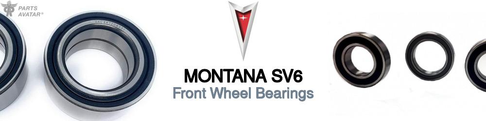 Pontiac Montana Front Wheel Bearings