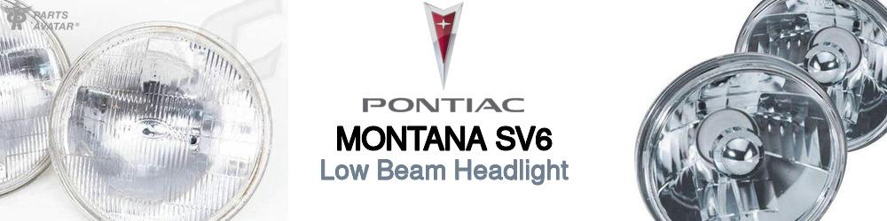 Discover Pontiac Montana sv6 Low Beam Bulbs For Your Vehicle