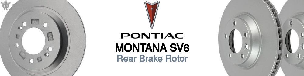 Discover Pontiac Montana sv6 Rear Brake Rotors For Your Vehicle