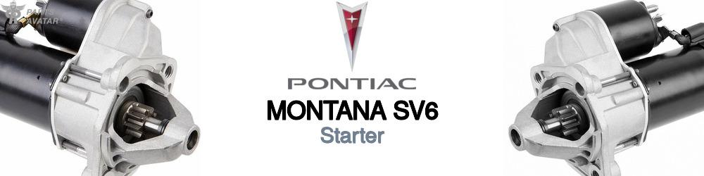 Discover Pontiac Montana sv6 Starters For Your Vehicle