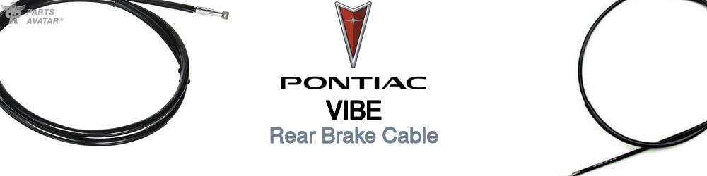 Discover Pontiac Vibe Rear Brake Cable For Your Vehicle