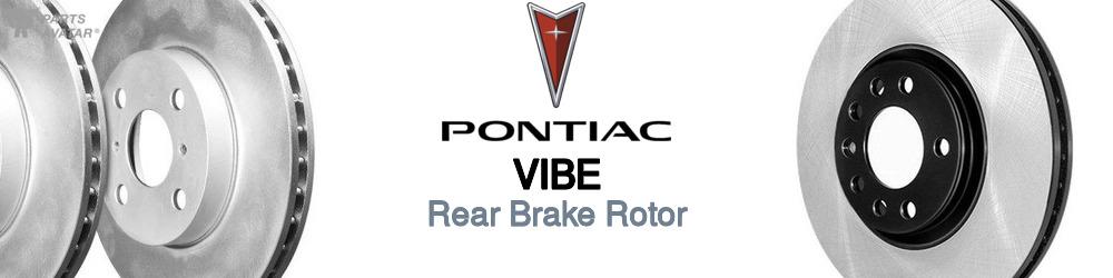 Discover Pontiac Vibe Rear Brake Rotors For Your Vehicle