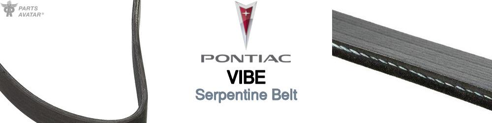 Discover Pontiac Vibe Serpentine Belts For Your Vehicle