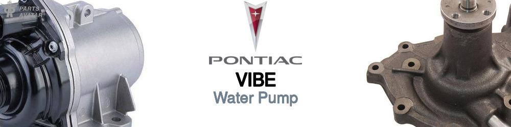Discover Pontiac Vibe Water Pumps For Your Vehicle