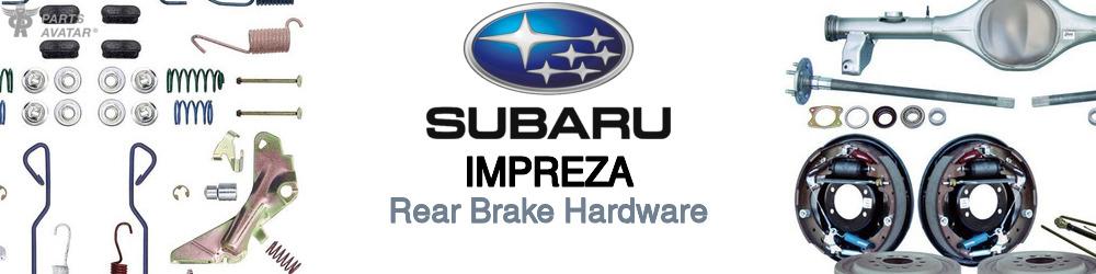 Subaru Impreza Rear Brake Hardware