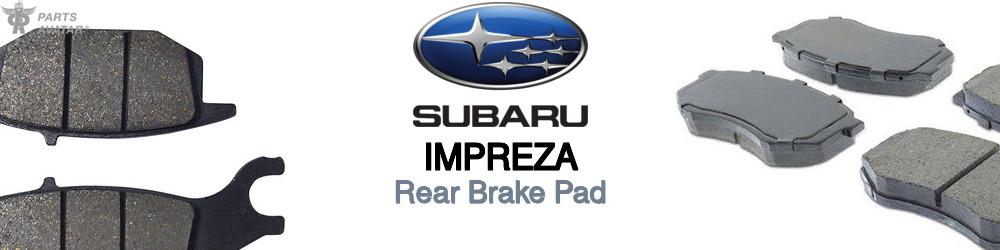 Discover Subaru Impreza Rear Brake Pads For Your Vehicle