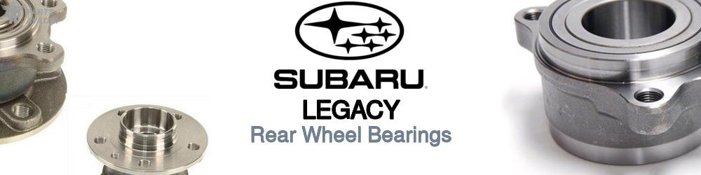 Discover Subaru Legacy Rear Wheel Bearings For Your Vehicle