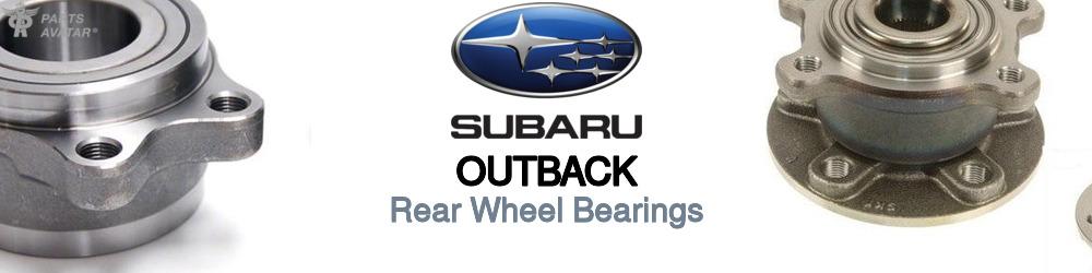 Discover Subaru Outback Rear Wheel Bearings For Your Vehicle