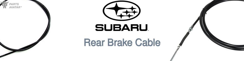 Discover Subaru Rear Brake Cable For Your Vehicle