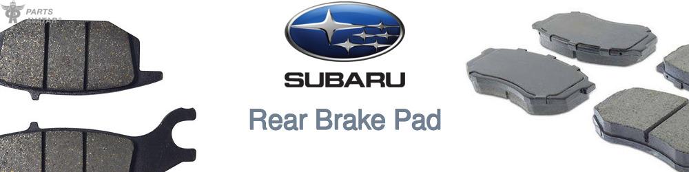 Discover Subaru Rear Brake Pads For Your Vehicle