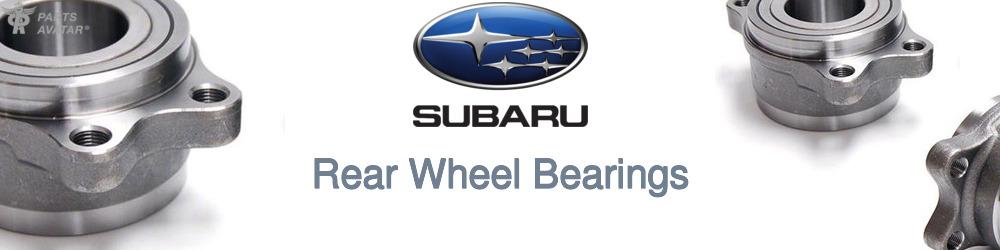 Discover Subaru Rear Wheel Bearings For Your Vehicle