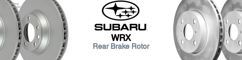 Discover Subaru Wrx Rear Brake Rotors For Your Vehicle