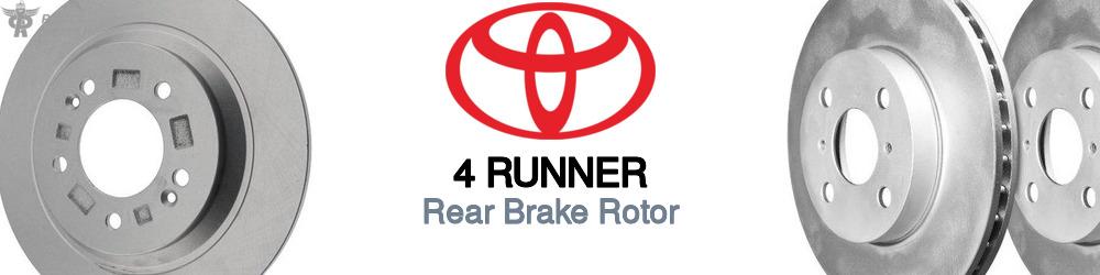 Discover Toyota 4 runner Rear Brake Rotors For Your Vehicle