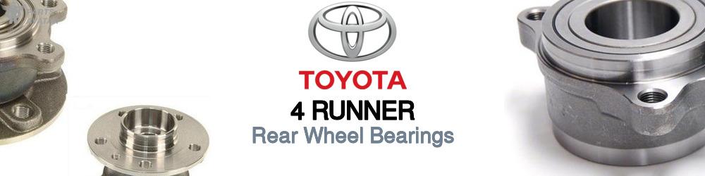 Discover Toyota 4 runner Rear Wheel Bearings For Your Vehicle
