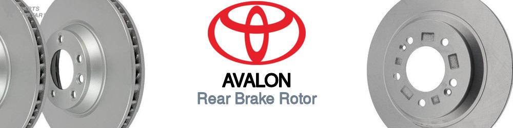 Discover Toyota Avalon Rear Brake Rotors For Your Vehicle