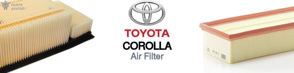 Discover Toyota Corolla Engine Air Filters For Your Vehicle