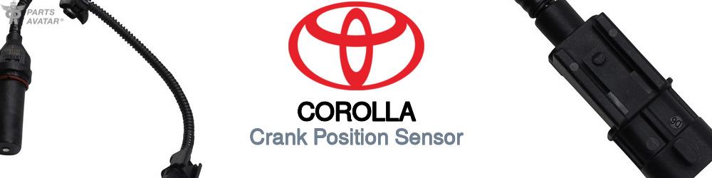 Discover Toyota Corolla Crank Position Sensors For Your Vehicle