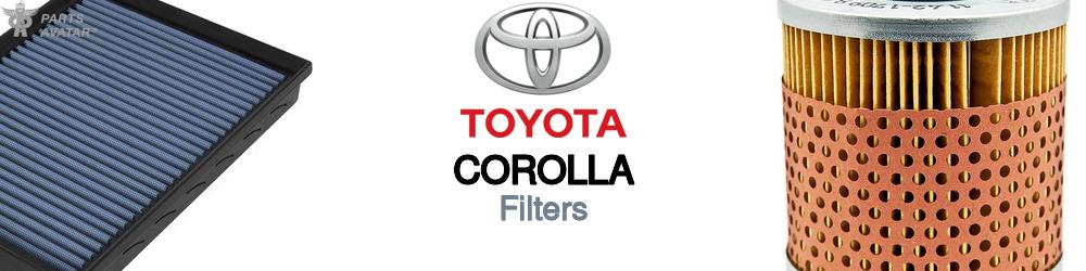 Discover Toyota Corolla Car Filters For Your Vehicle