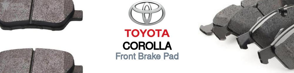 Discover Toyota Corolla Front Brake Pads For Your Vehicle
