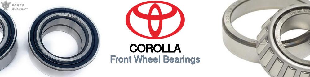 Toyota Corolla Front Wheel Bearings