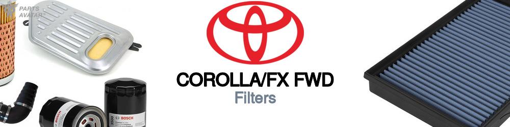 Discover Toyota Corolla/fx fwd Car Filters For Your Vehicle