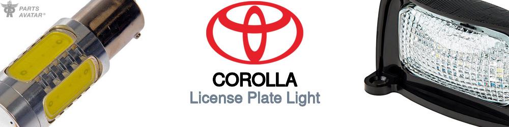 Discover Toyota Corolla License Plate Light For Your Vehicle