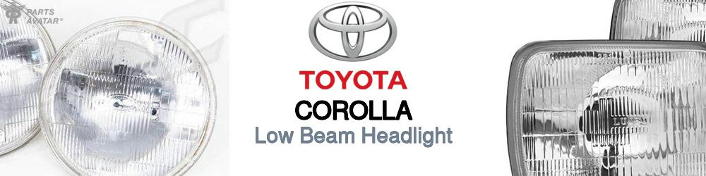 Discover Toyota Corolla Low Beam Bulbs For Your Vehicle