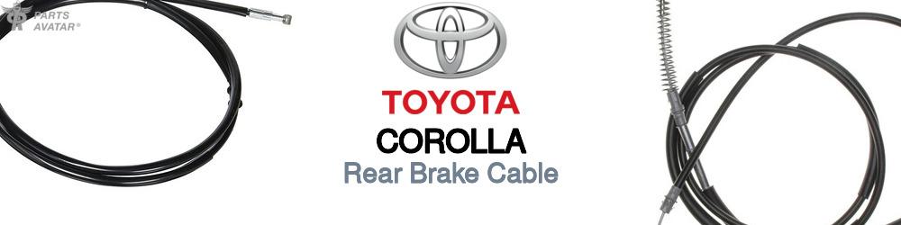 Discover Toyota Corolla Rear Brake Cable For Your Vehicle