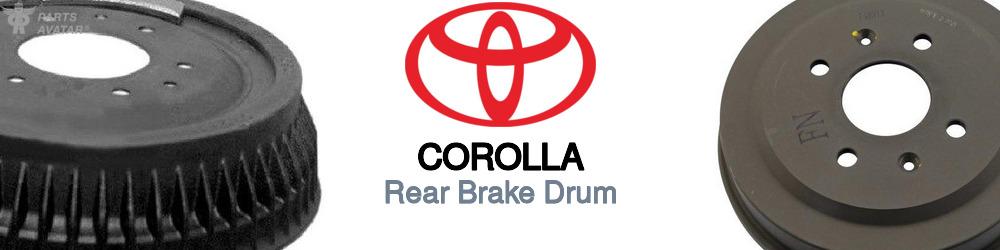 Discover Toyota Corolla Rear Brake Drum For Your Vehicle