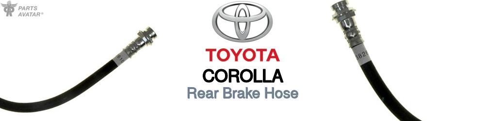 Discover Toyota Corolla Rear Brake Hoses For Your Vehicle