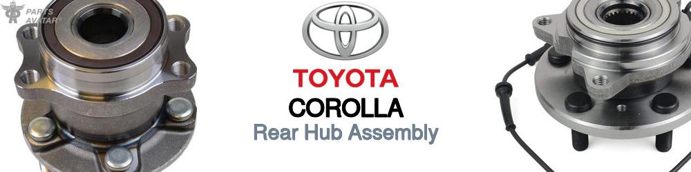 Discover Toyota Corolla Rear Hub Assemblies For Your Vehicle