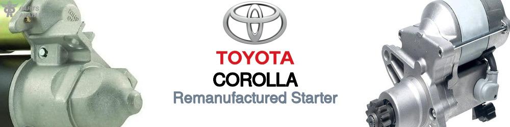 Discover Toyota Corolla Starter Motors For Your Vehicle