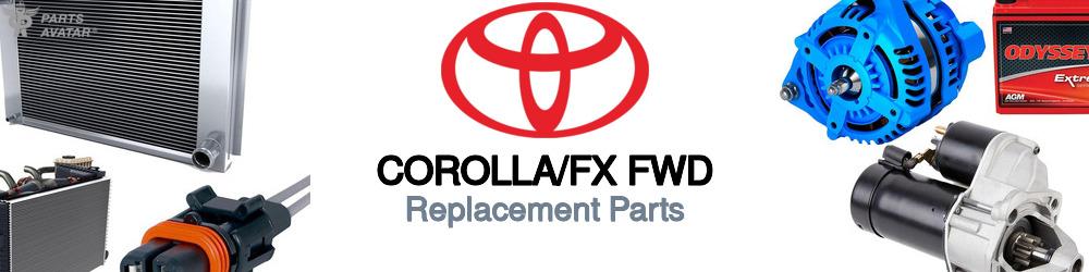 Discover Toyota Corolla/fx fwd Replacement Parts For Your Vehicle