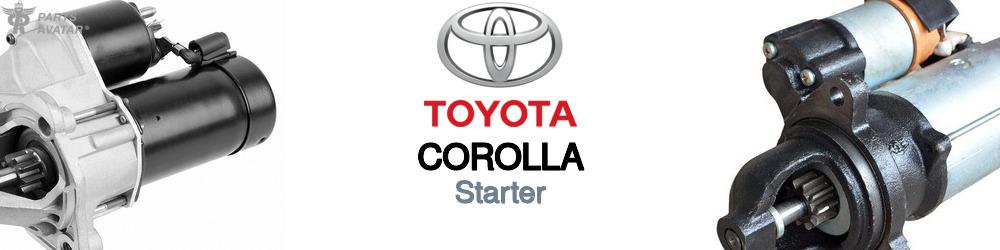 Discover Toyota Corolla Starters For Your Vehicle