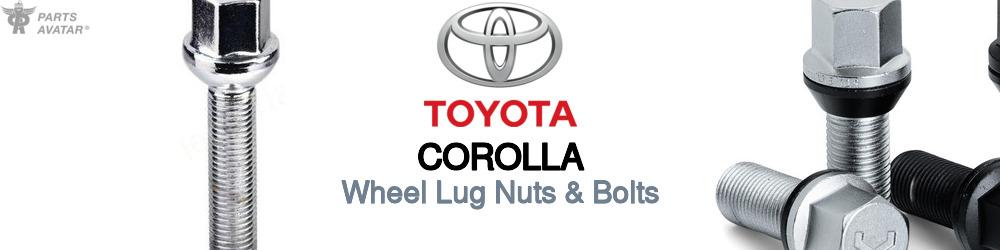Discover Toyota Corolla Wheel Lug Nuts & Bolts For Your Vehicle
