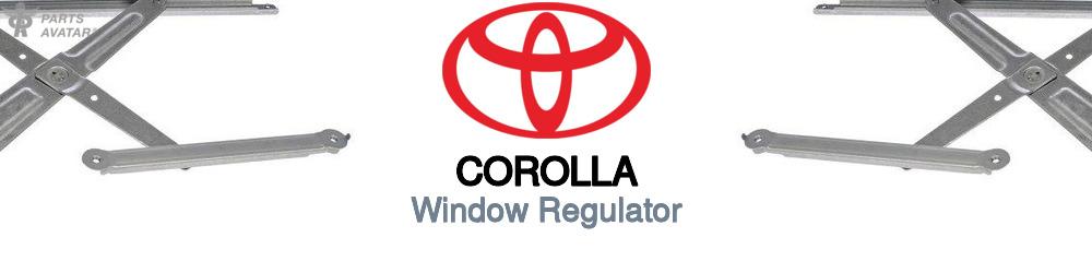 Discover Toyota Corolla Window Regulator For Your Vehicle