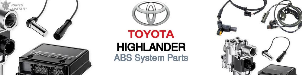 Discover Toyota Highlander ABS Parts For Your Vehicle
