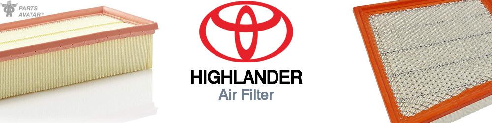 Discover Toyota Highlander Engine Air Filters For Your Vehicle