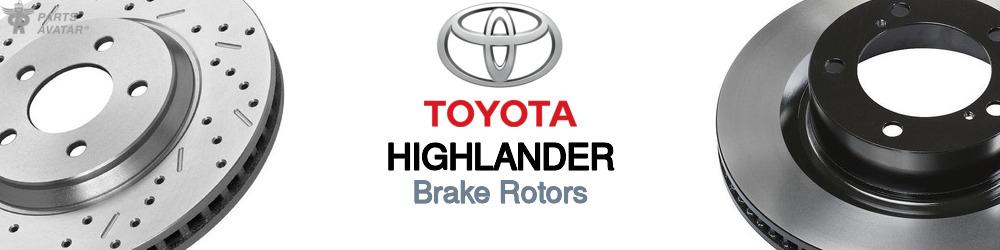 Discover Toyota Highlander Brake Rotors For Your Vehicle
