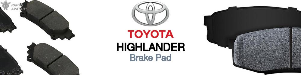 Discover Toyota Highlander Brake Pads For Your Vehicle