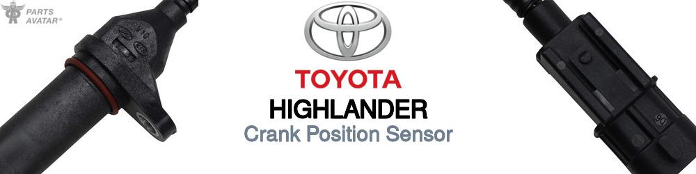 Discover Toyota Highlander Crank Position Sensors For Your Vehicle