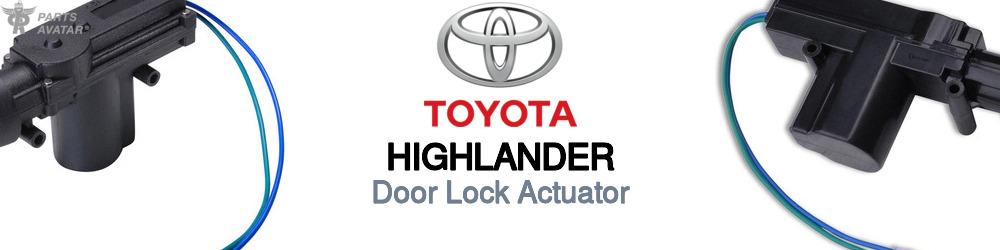 Discover Toyota Highlander Door Lock Actuator For Your Vehicle