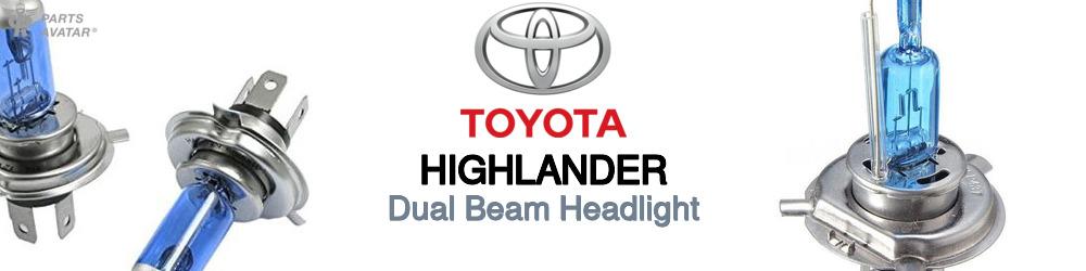 Discover Toyota Highlander High and Low Beams Bulbs For Your Vehicle