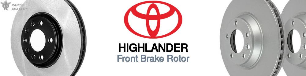 Discover Toyota Highlander Front Brake Rotors For Your Vehicle